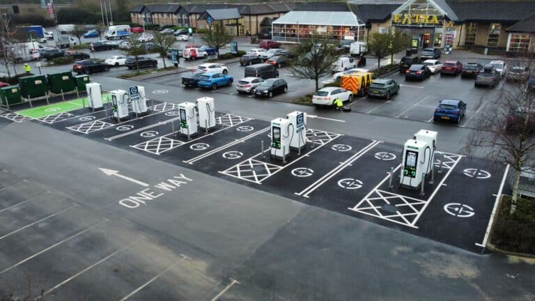 EV chargers at Peterborough